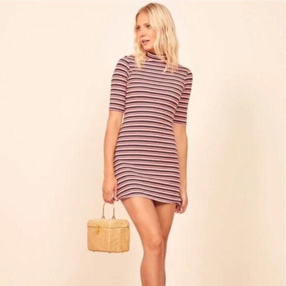 Reformation Mod Striped Dress - Picture 1 of 6